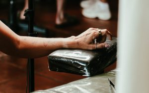 hand fine line tattoo